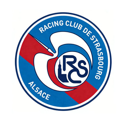 Strasbourg Racing Club Logo Rug