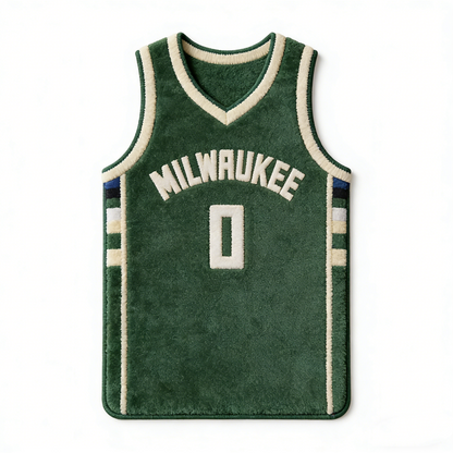 Milwaukee Bucks jersey Rug