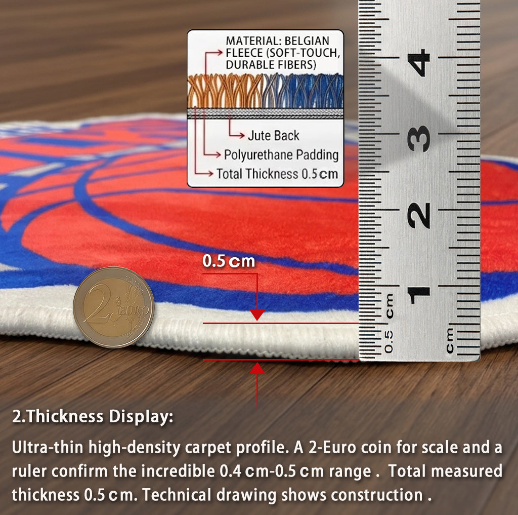 Carolina Panthers Logo Rug