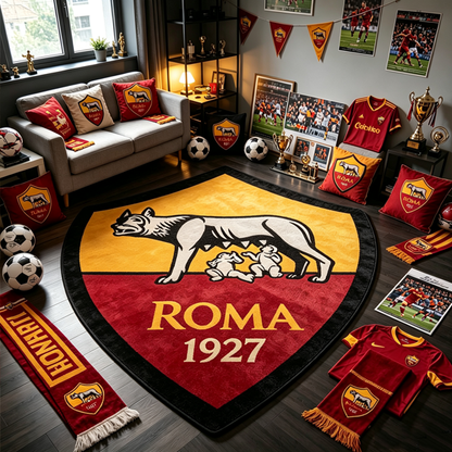 AS Roma Logo Rug