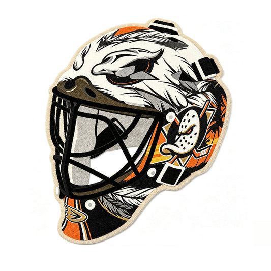 Anaheim Ducks Goalie Helmet Rug