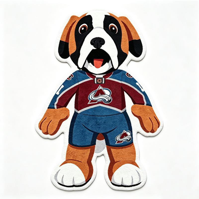Colorado Avalanche mascot Rug