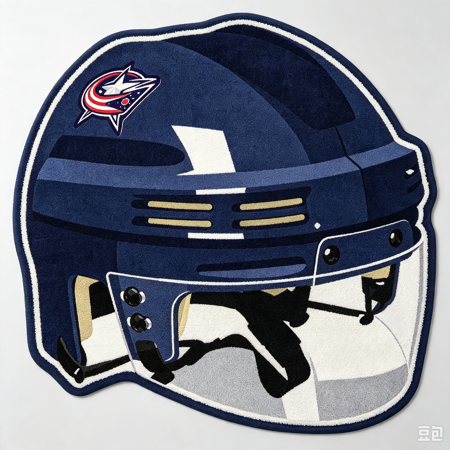 Columbus Blue Jackets Helmet Rug