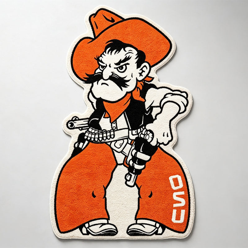 Cowboys Logo Rug - Oklahoma State
