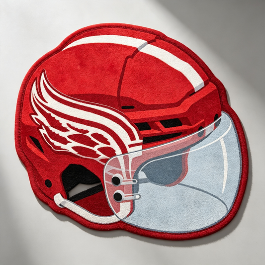 Detroit Red Wings Helmet Rug
