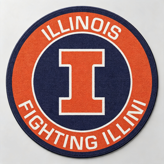 Fighting Illini Rug - Illinois