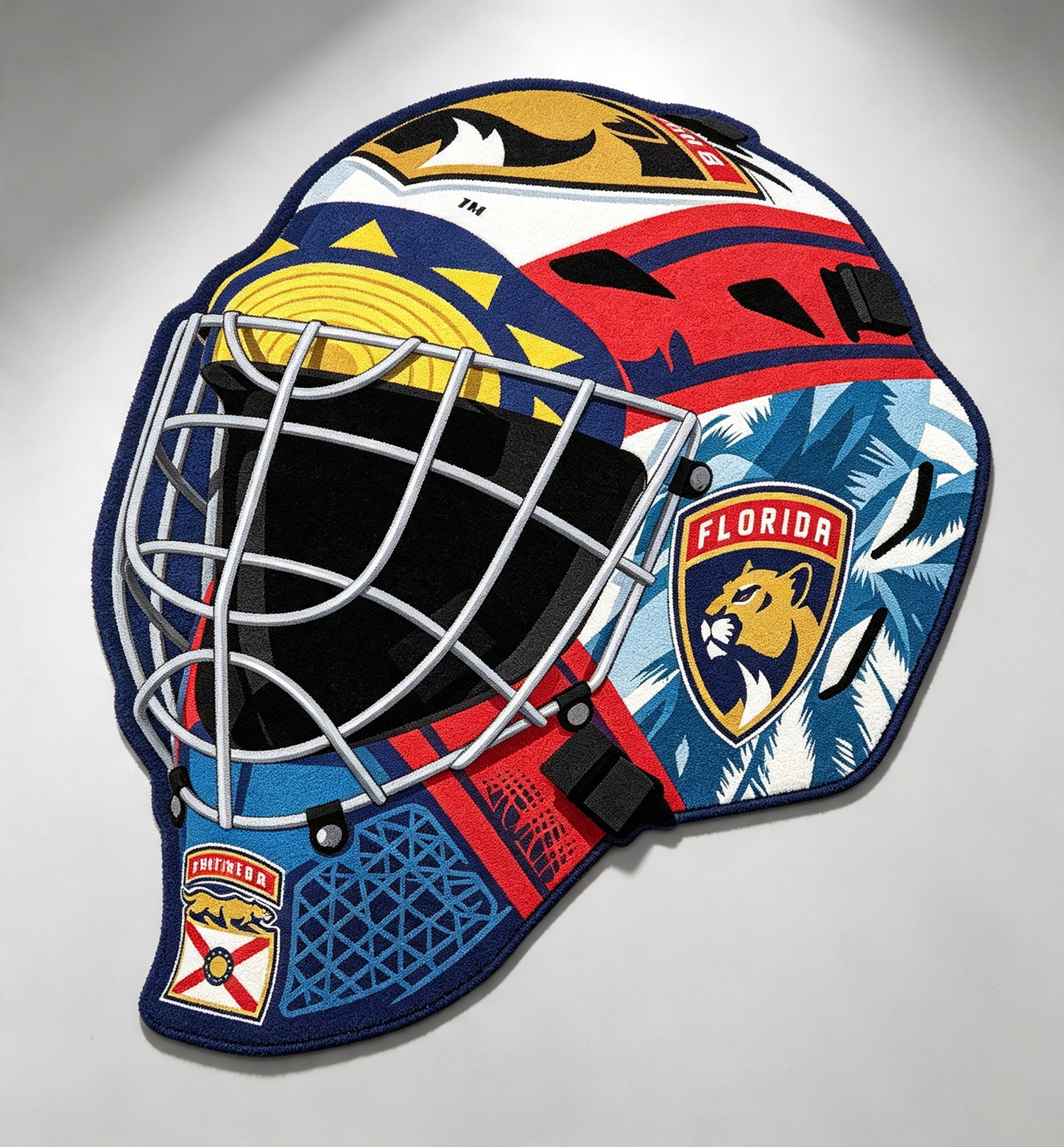 Florida Panthers Goalie Helmet Rug