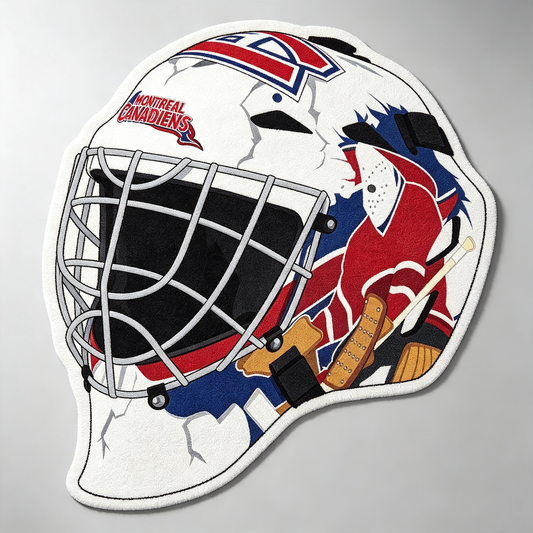Montreal Canadiens Goalie Helmet Rug