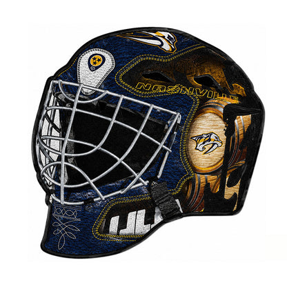 Nashville Predators Goalie Helmet Rug