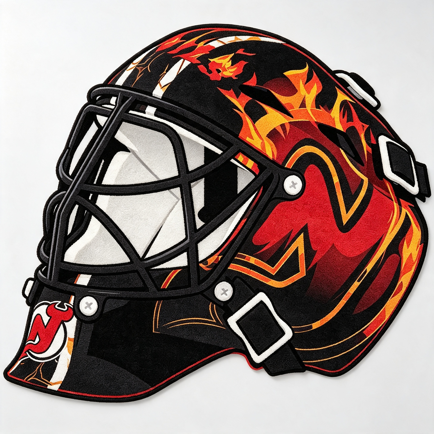 New Jersey Devils Goalie Helmet Rug