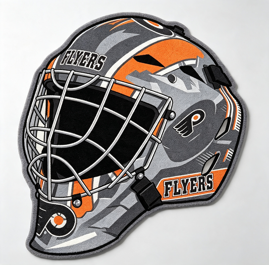 Philadelphia Flyers Goalie Helmet Rug