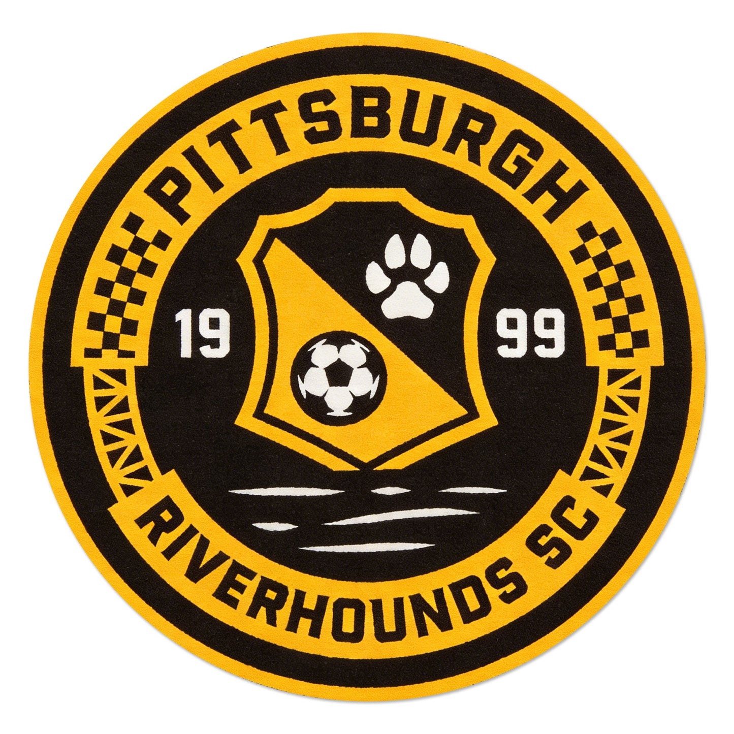 Pittsburgh Riverhounds SC Logo Rug
