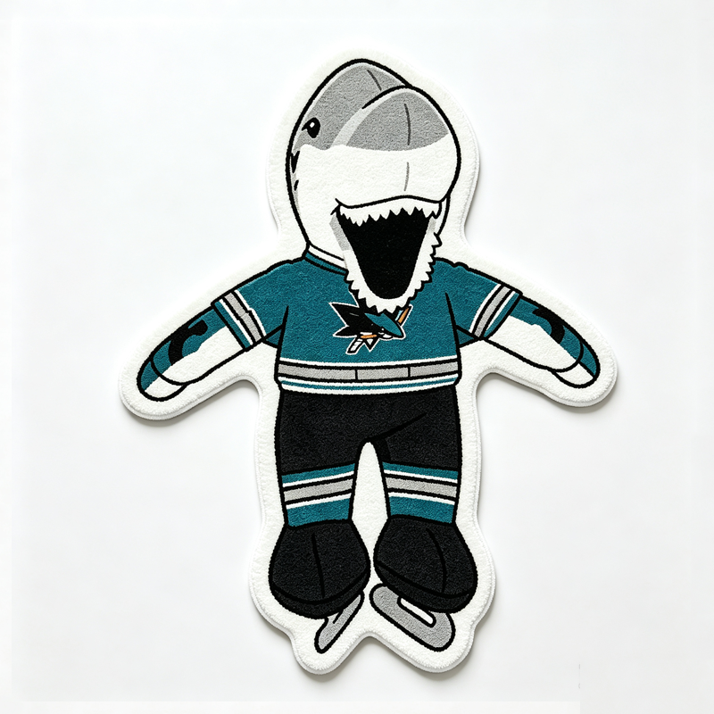 San Jose Sharks mascot Rug