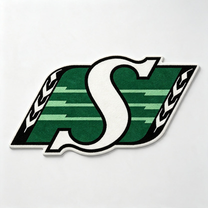 Saskatchewan Roughriders Logo Rug