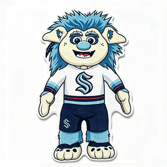 Seattle Kraken mascot Rug