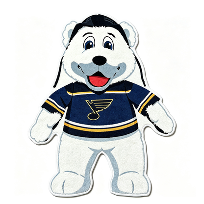 St. Louis Blues mascot Rug