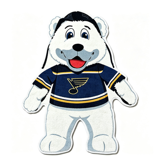 St. Louis Blues mascot Rug