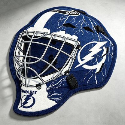 Tampa Bay Lightning Goalie Helmet Rug