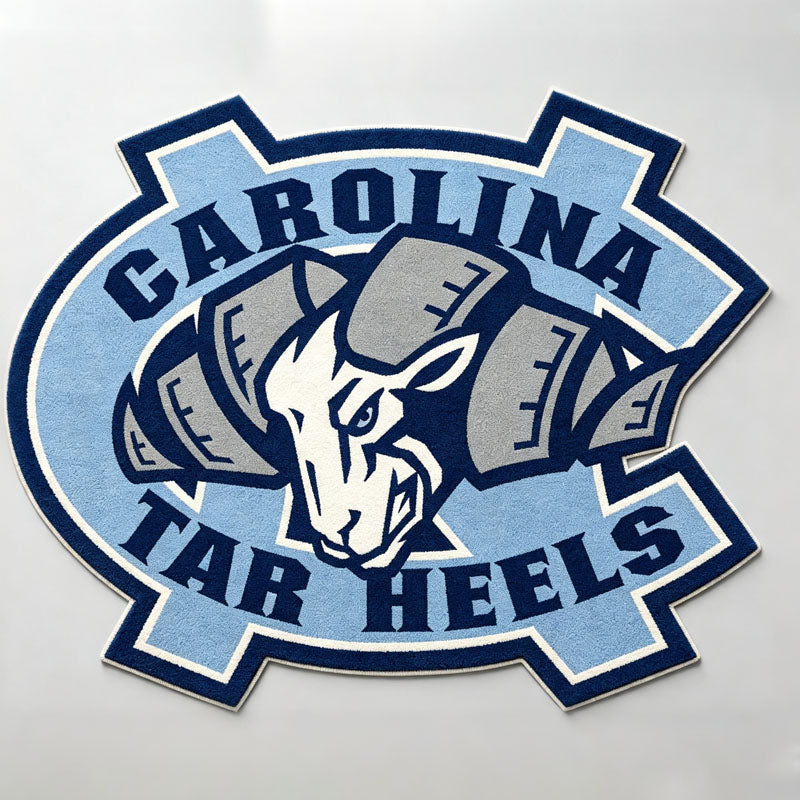 Tar Heels Logo Rug - North Carolina
