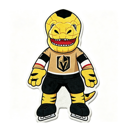 Vegas Golden Knight mascot Rug
