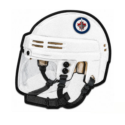 Winnipeg Jets Helmet Rug - White
